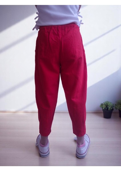 Nora Kız Çocuk Keten Görünümlü Pantolon (%100 Pamuk) modelleri