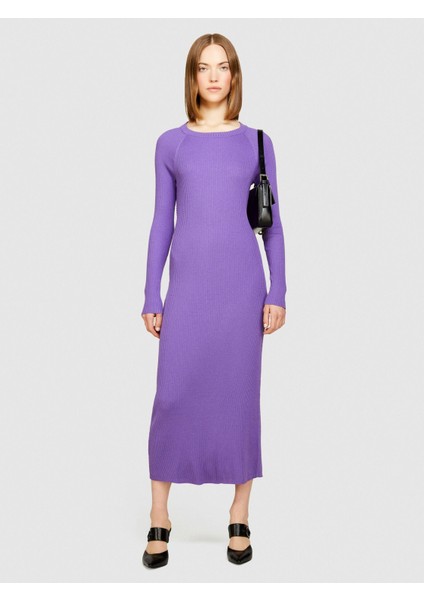 Sisley Viskoz Karışımlı Geniş Yaka Reglan Kol Uzun Elbise Kadın 3m1 Elbise - 324P1B7YMV00M fiyatları