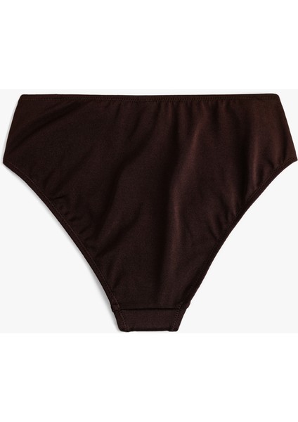 Astarlı Aksesuar Detaylı Parlak Yüksek Bel Toparlayıcı Bikini Altı fiyatları