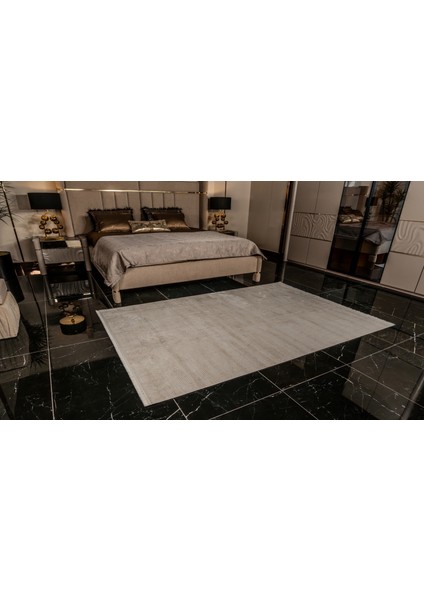 Kadifem KD003 Krem Yumuşak Dokulu Salon Mutfak Koridor Oturma Odası Yolluk Halı Makine Halısı fiyatları