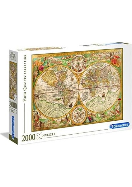 - 2000 Parça Hq Collection Yetişkin Puzzle - Ancient Map