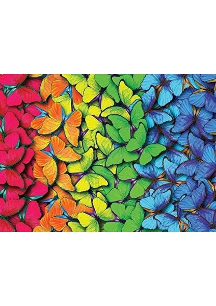 Puzzle 1000 Parça Çok Renkli Kelebekler Puzzle