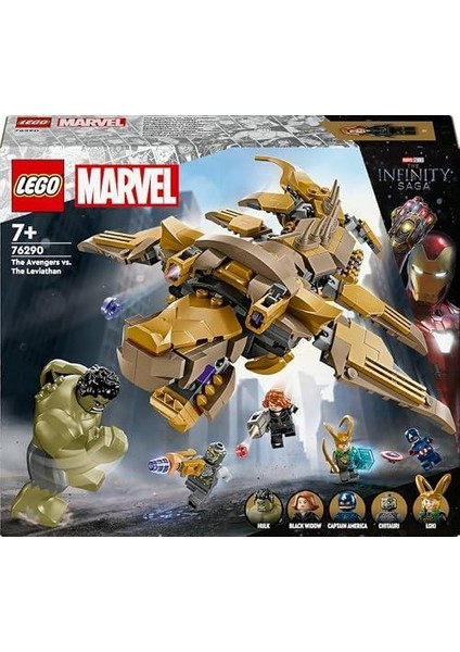Marvel Ngers, Leviathan’a Karşı 76290-7 Yaş ve Üzeri Süper Kahraman Sevenler Için Yaratıcı Oyuncak Yapım Seti (347 Parça)