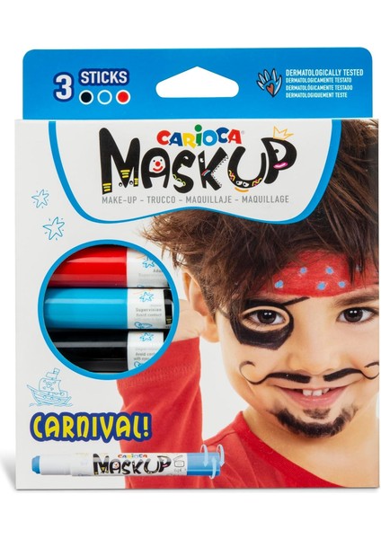 Mask Up Yüz Boyası – Karnaval (3 Renk)
