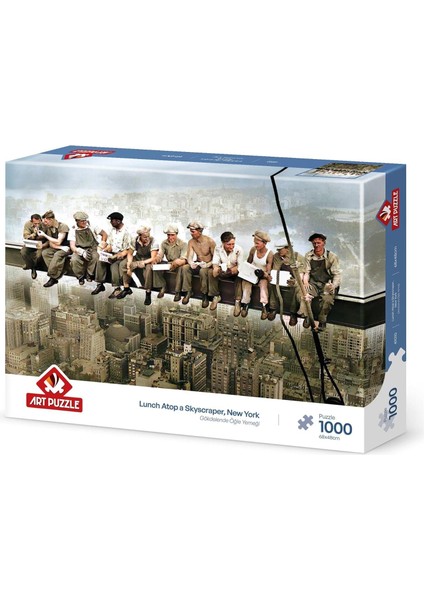 Puzzle Gökdelen'de Öğle Yemeği 1000 Parça Puzzle