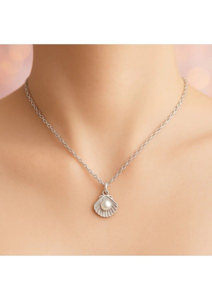 Kadın , Genç Incili Istiritye Gümüş Renk Kolye fırsatları