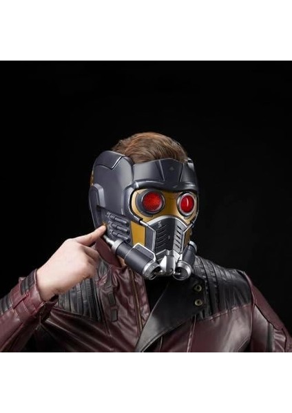 Marvel Legends Series Guardians Of The Galaxy Star-Lord Premium Electronic Helmet (Işık ve Ses Efektli Kask)