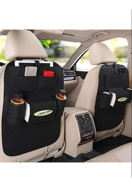 Araç Içi Portatif Organizer Oto Koltuk Arkası Asmalı Çanta Araba Pratik Ceplik Eşya Malzeme Çantası 1 Adet