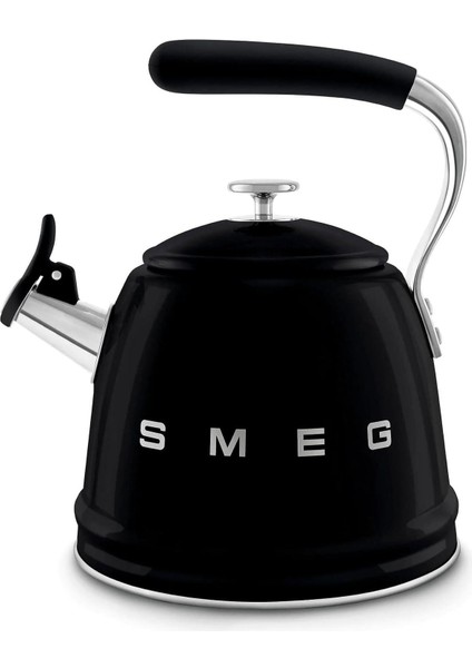 50's Style Siyah Set Üstü Düdüklü Kettle 2.3 Lt