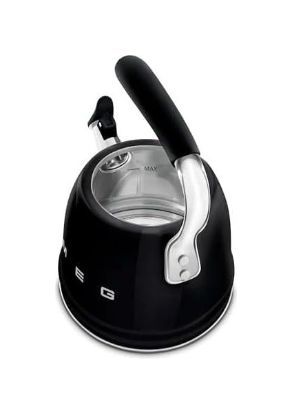 50's Style Siyah Set Üstü Düdüklü Kettle 2.3 Lt