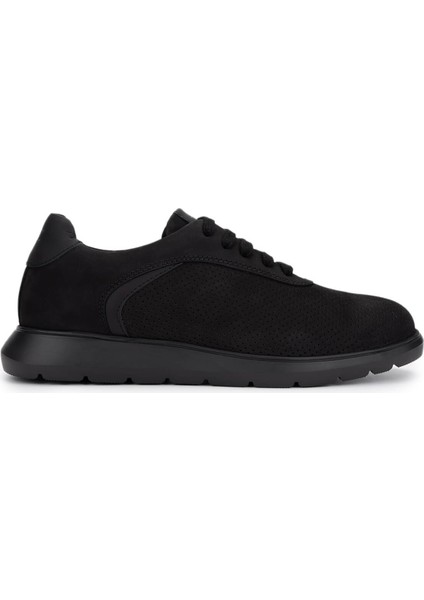 Erkek Hakiki Deri Siyah Sneakers & Spor Ayakkabı 1093 1193 Erk Ayk Y25 Syh Nbk Zmb