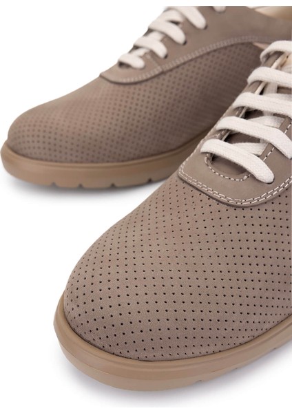Erkek Hakiki Deri Bej Sneakers & Spor Ayakkabı 1093 1193 Erk Ayk Y25 Bej Nbk Zmb modelleri
