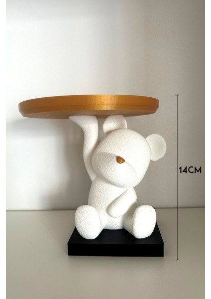 Tabak Tutan Mini Sevimli Ayıcık, Tatlı Makyaj Organizeri, 14CM Plastik Biblo modelleri