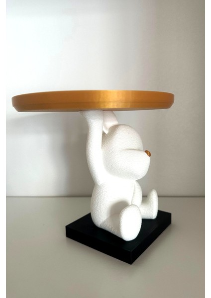 Tabak Tutan Mini Sevimli Ayıcık, Tatlı Makyaj Organizeri, 14CM Plastik Biblo indirimleri