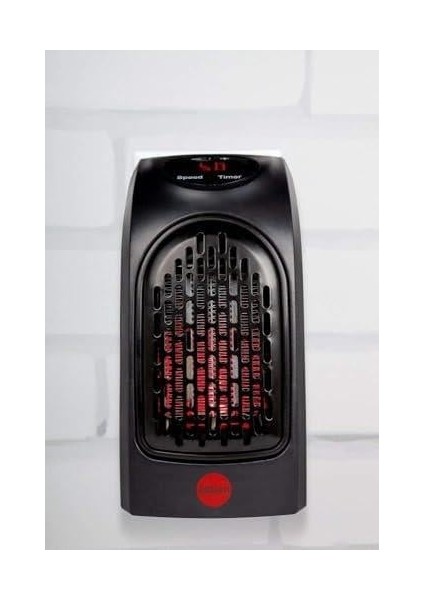 Lua 400W Elektrikli Masaüstü Küçük Fanlı Isıtıcı Masa Altı Ayak Için Fan Isıtıcı Ofis ve Ev Için Ortam Isıtıcı Fan - Siyah, Taşınabilir, Hızlı Isıtma
