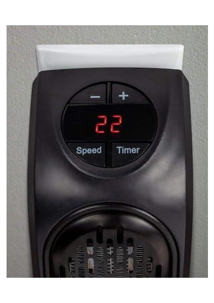 Lua 400W Elektrikli Masaüstü Küçük Fanlı Isıtıcı Masa Altı Ayak Için Fan Isıtıcı Ofis ve Ev Için Ortam Isıtıcı Fan - Siyah, Taşınabilir, Hızlı Isıtma