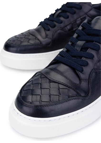 Erkek Hakiki Deri Lacivert Sneakers & Spor Ayakkabı 04 268 Erk Ayk Y25 Lacı Alk/orgu modelleri