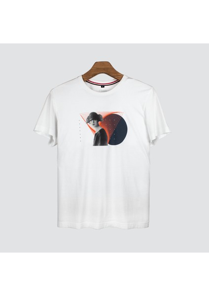 Staring Woman Erkek Baskılı T-Shirt