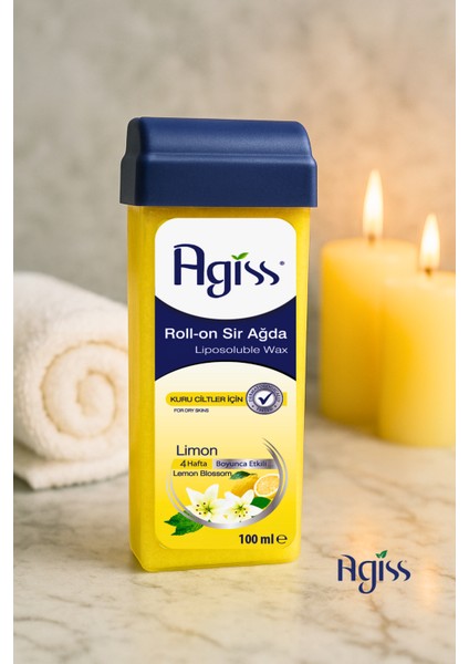 Kuru Ciltler için Roll-On Sir Ağda 100 ml x 2 Limon