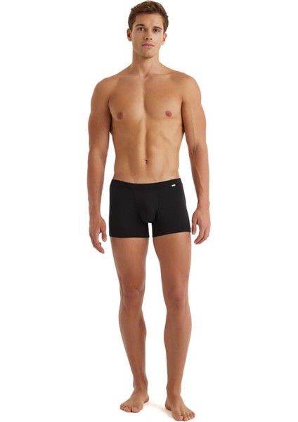 Yumuşak Kumaşlı Erkek Modal Elastan Boxer Silver 9310