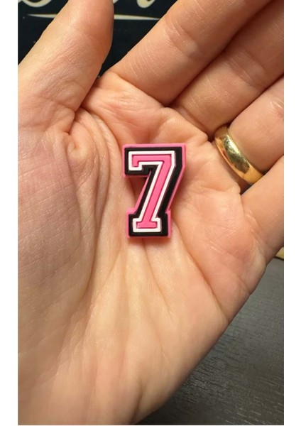 Terlik Süsü/pembe 7 Rakamı