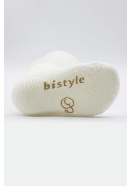 Bistyle Puanlı Kaymaz Penye Soket Çorap 3'lü BS10108 Bej indirimleri