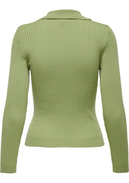 Only Onlnıma Lıfe Ls Polo Pullover cc Knt Kadın Yeşil Kazak - 15344231 modelleri
