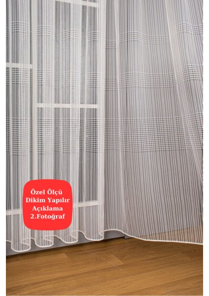 Lüks Pötikare Zincir Desenli Çizgili Gramajlı Ütü Istemez Kırışmaz Sık Pile (En x Boy)