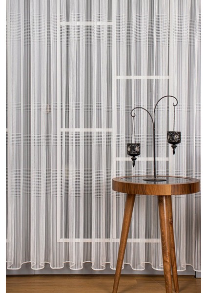 Lüks Pötikare Zincir Desenli Çizgili Gramajlı Ütü Istemez Kırışmaz Sık Pile (En x Boy) indirimleri