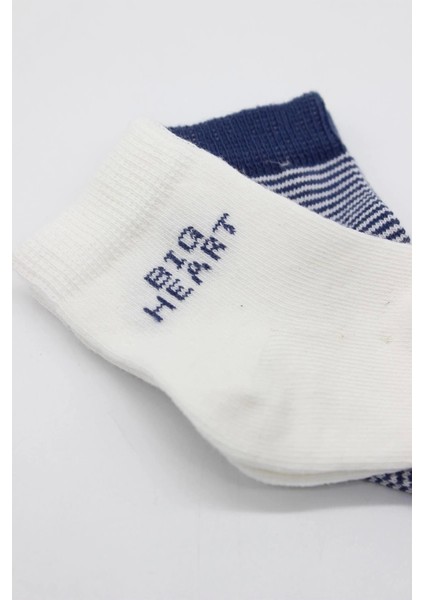 Bistyle Big Heart Penye Soket Çorap 2'li BS10117 Lacivert fiyatları