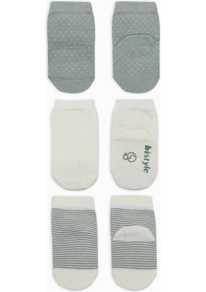 Bistyle Puanlı Kaymaz Penye Soket Çorap 3'lü BS10108 Nil fiyatları