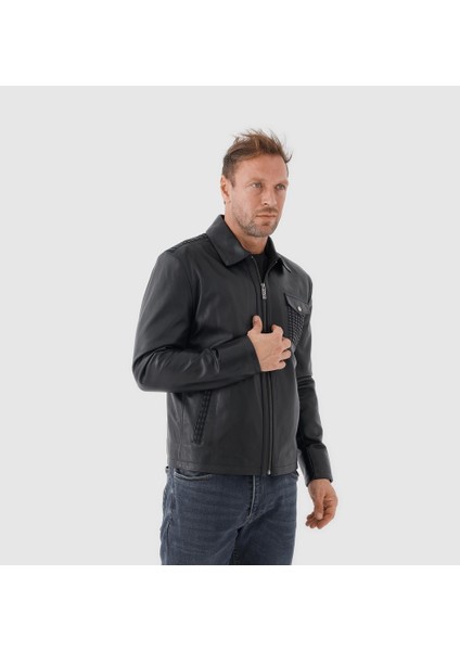Erkek Deri Mont [810055] modelleri