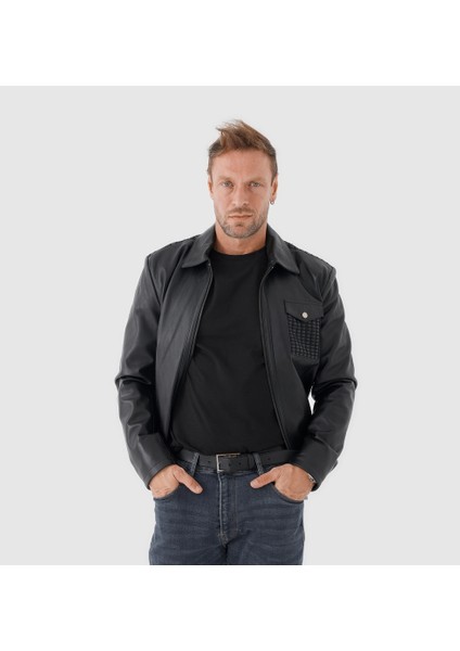 Erkek Deri Mont [810055] indirimleri