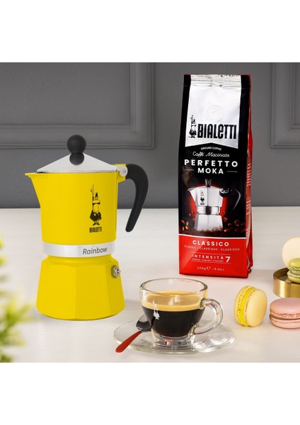 Rainbow Sarı Mokapot (6 Cup)