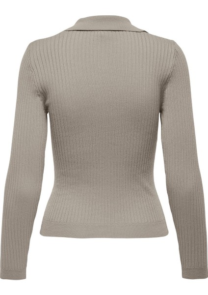 Only Onlnıma Lıfe Ls Polo Pullover cc Knt Kadın Gri Kazak - 15344231 fiyatları