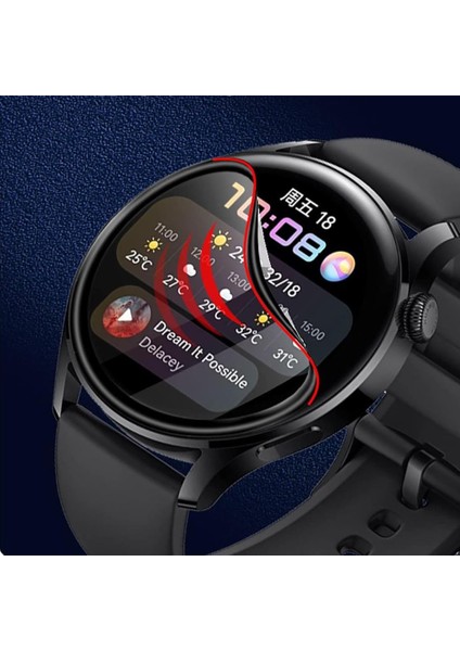 Huawei Watch Ultimate Ekran Koruyucu Flexible Tam Kapama Şeffaf fırsatları