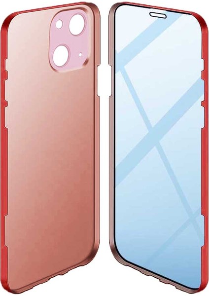 Apple iPhone 13 Uyumlu 360 Derece Tam Kaplayan Cam Kapak Kılıf fırsatları