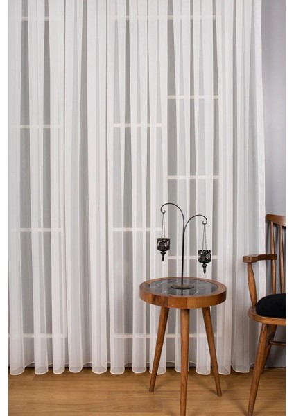 Ipek Krep Düz Sade Şık Tül Perde Sık Pile