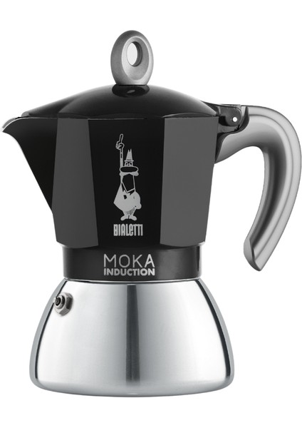 Mokapot İndüksiyon Siyah 2 Cup