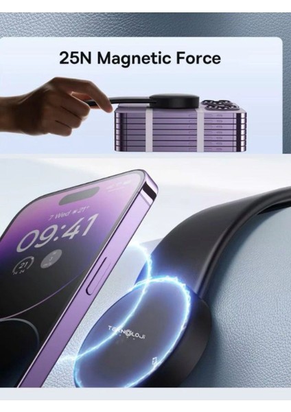 Telefon Tutucu Araç Içi Gösterge Paneline Uygn Mıknatıslı Ayarlanabilir Açı Güçlü Manyetik Universal indirimleri