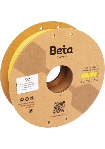 Pla-Matte Filament Yellow