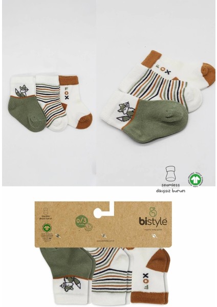 Bistyle 3'lü Penye Soket Çorap BS10109 Nil indirimleri