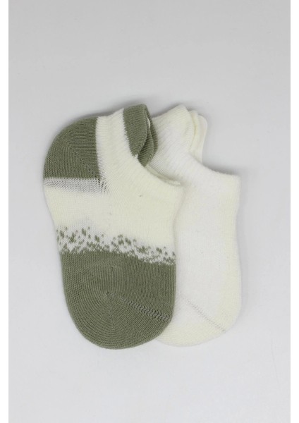 Bistyle 2'li Penye Sneakers Çorap BS20105 Nil Ekru fırsatları