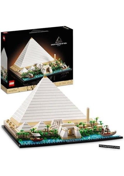 Architecture Mimari Simgeler Koleksiyonu: Keops Piramidi 21058 - Yetişkinler Için Koleksiyonluk Model Yapım Seti (1476 Parça) modelleri
