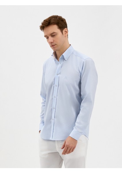 Erkek Modern Fıt Gömlek-Mavi fiyatları