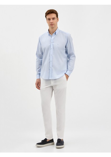 Erkek Modern Fıt Gömlek-Mavi modelleri