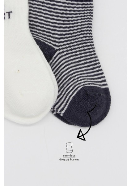 Bistyle 3'lü Penye Soket Çorap BS10110 Antrasit modelleri