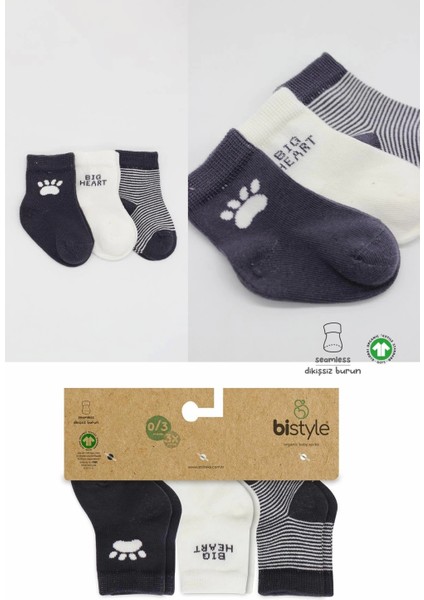 Bistyle 3'lü Penye Soket Çorap BS10110 Antrasit indirimleri