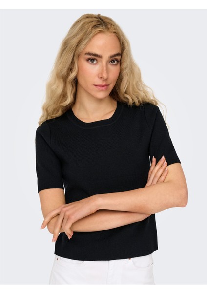 Only Onlfıe 2/4 Pullover Nca Knt Kadın Siyah Kazak - O15344307