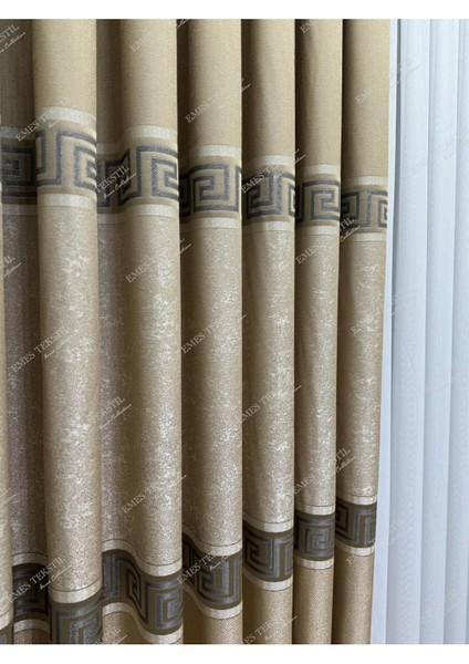 Fon Perde, Elegans Seri,göbek Orta Desen,versace ,blackout,taç,karartma,brilant(Tek Kanat)